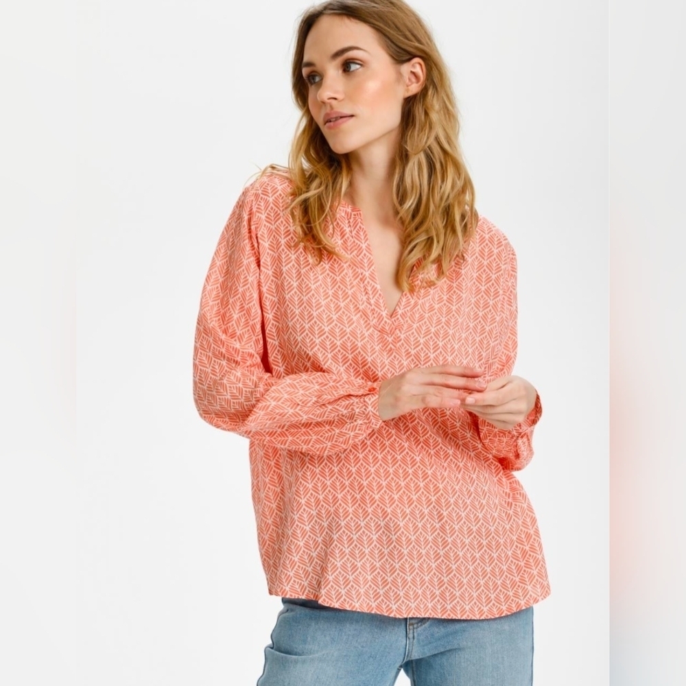COMO BLU CORAL BLOUSE SIZE SMALL